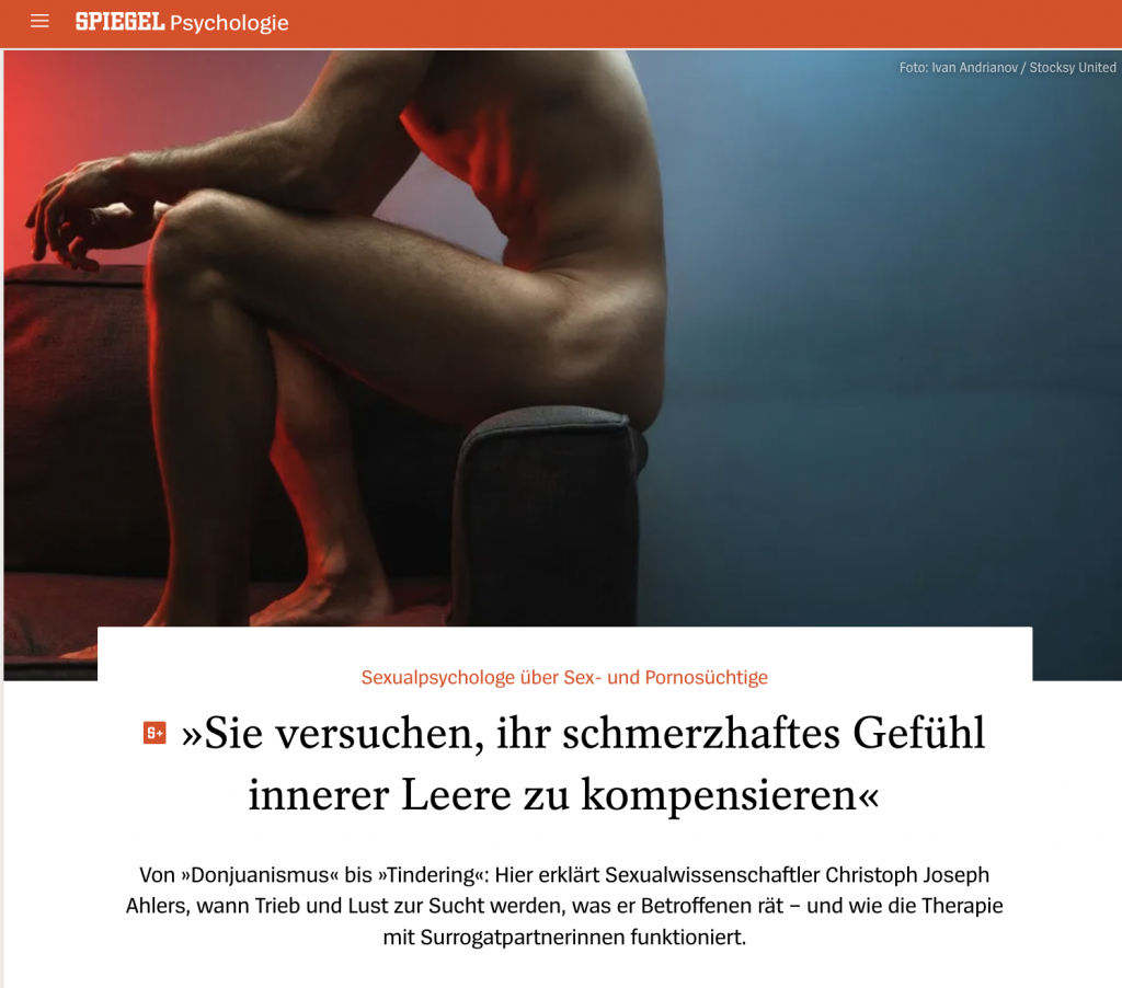 Spiegel Online Interview - Sexsucht mit Dr. Christoph Jospeh Ahlers